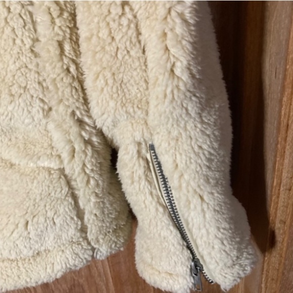 We The Free Shearling Moto Jacket Women’s Size Small - Picture 7 of 12